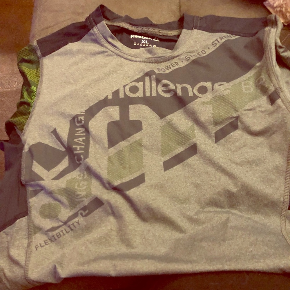 Men’s Reebok athletic shirt.